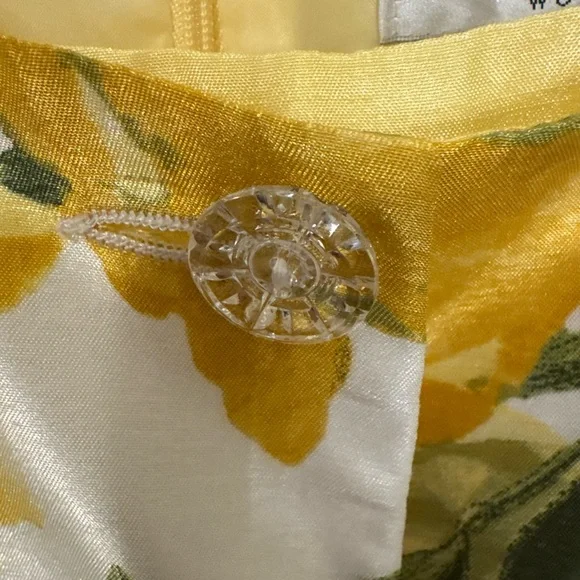 Danillo Women's Floral Midi Dress yellow with floral jacket - Yellow and Green - Picture 12 of 15